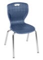 Regency Classroom Chair - Andy 18" Stack Chair - Navy Blue