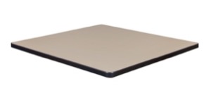 30" Square Laminate Table Top - Beige/ Grey
