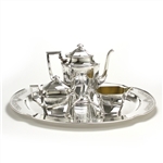 Ancestral by 1847 Rogers, Silverplate 4-PC Coffee Service w/ Tray