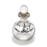 Perfume Bottle, Sterling/Glass, Silver Overlay