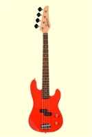 Huntington Red 4 String Short Scale Electric Bass Guitar