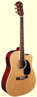 Indiana Scout Natural Cutaway Acoustic/Electric Guitar