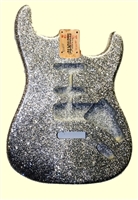 Silver Sparkle Finished SSH Replacement Body for StratocasterÂ®