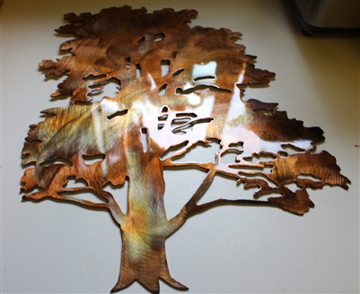 Cedar Tree Metal Wall Art