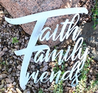 Faith Family Friends Metal Wall Art