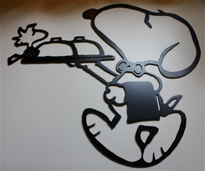 Maitre D' Snoopy & Pal Metal Wall Art
