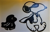 Halloween Snoopy & Woodstock Duo Metal Art