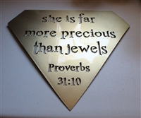 Proverbs 31:10 Metal Wall Art Decor