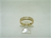 14k yellow gold band with diamonds