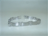 Unisex 14k white gold Diamond Bracelet
