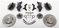 58-64 Fullsize Chevy Car, 13" Front Disc Kit w/ 2" Drop Spindles (must use 17"+ rims)