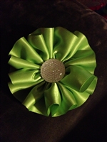 ruffled flower hair clip in a variety of colors