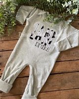 Personalized neutral long sleeve baby outfits