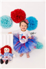 red, blue and white tutu