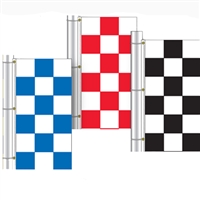 3' X 5' Vertical Checkered Flag