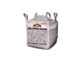 White Quartz Gravel 3/4" Screened Per Yard - Gravel Delivery Near me