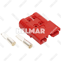 6378G1 CONNECTOR W/CONTACTS (SBX175 1/0 RED)