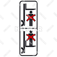DECAL-73 DECAL (FORK WARNING)