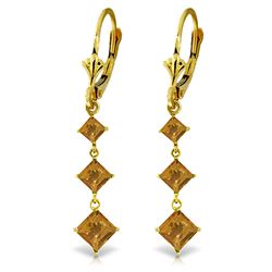 ALARRI 4.79 Carat 14K Solid Gold Becoming Citrine Earrings
