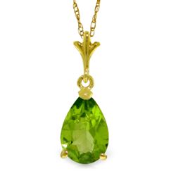 ALARRI 1.5 CTW 14K Solid Gold Life's Parallels Peridot Necklace