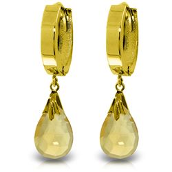 ALARRI 6 Carat 14K Solid Gold Jordana Citrine Earrings