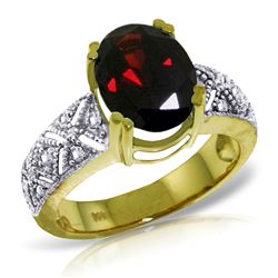 ALARRI 3.2 CTW 14K Solid Gold Our Journey Garnet Diamond Ring
