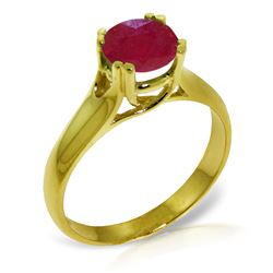 ALARRI 1.35 Carat 14K Solid Gold Reason To Love Ruby Ring