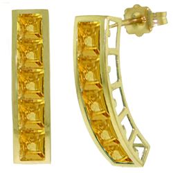 ALARRI 4.5 Carat 14K Solid Gold Valerie Citrine Earrings