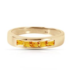 ALARRI 0.6 CTW 14K Solid Gold Tangerine Sherbet Citrine Ring