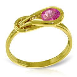 ALARRI 0.65 Carat 14K Solid Gold Subarban Living Pink Topaz Ring