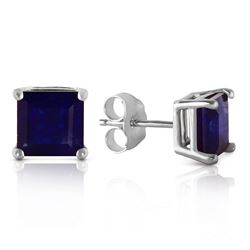 ALARRI 2.9 Carat 14K Solid White Gold Someone You Love Sapphire Earrings