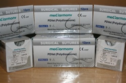 PDCat<SUP>TM</SUP> 45cm length size 3-0  box of 12 suture packets 24mm reverse cutting needle, Monofilament Absorbable