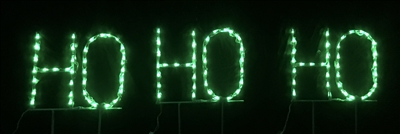 HO HO HO Yard Sign Animated