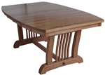 50" x 36" Cherry Western Dining Room Table