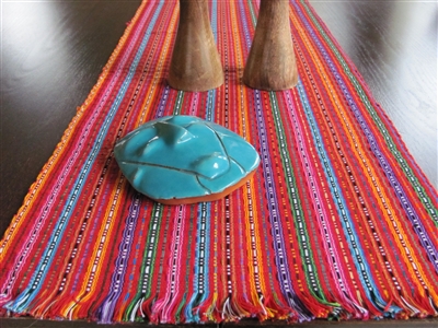 Loomed Table Runner, Brights - El Salvador