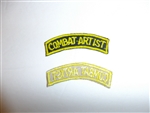C0459 Vietnam Correspondent Patch Combat Artist tab yellow R9E