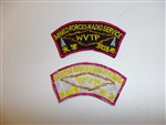C0457 Vietnam Correspondent Patch Armed Forces Radio Service WVTP Japan red R9E