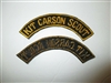 b6927 Vietnam US Army Kit Carson Scout tab yellow on black machine emb Arch