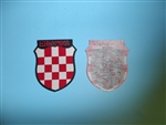b1306 WWII Croation Kroatien Hrvatska sleeve shield german Croat version R18E