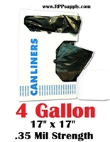4 Gallon Garbage Bags Can Liners 4 GAL Trash Bags