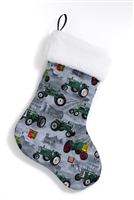 Oliver Tractor and Logo Christmas Stocking, Gray