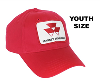 YOUTH-Size Massey Ferguson hat, solid red