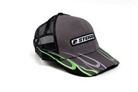 Steiger Logo Hat, Gray with Flames