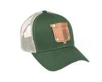 Vintage Oliver Leather Emblem Hat, Green Mesh