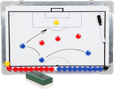 Sport Magnet Board with Marker Pieces Perfect to Coach Soccer, Basketball, Hockey, more!