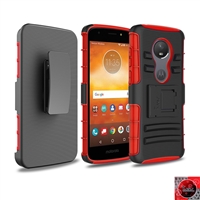 Motorola Moto G6 Play/ Moto G6 Forge/ Moto E5 /XT1922 Holster Combo Case Red