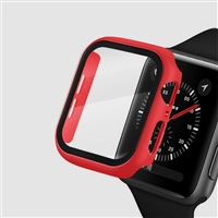 40MM IWATCH CASE WITH SCREEN PROTECTOR RED