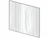 Fairfield Series Barrington White BASE PANEL SKIN - SINGLE SIDE FINISH (24"Wx36"H) from The Cabinet Depot