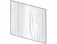 Fairfield Series  Turnberry BASE PANEL SKIN - SINGLE SIDE FINISH (24"Wx96"H) from The Cabinet Depot