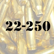 22-250 once fired brass cases for reloading